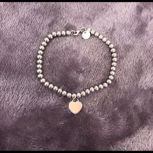 Tiffany pink beaded bracelet